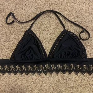 black target bikini top